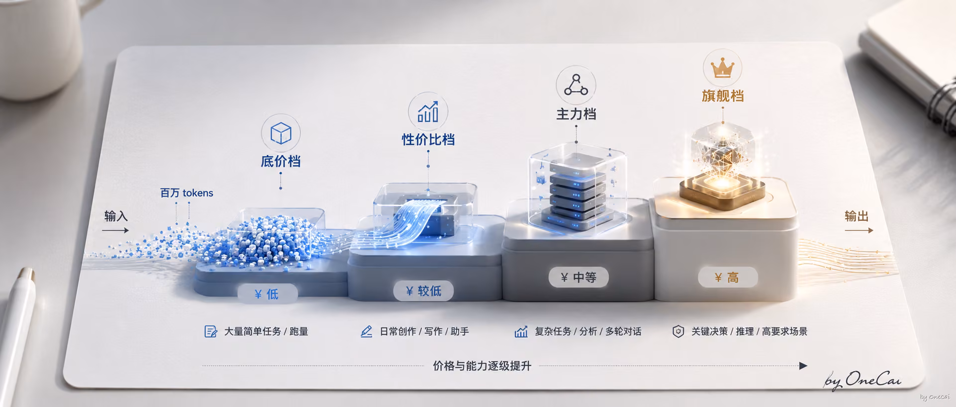 大模型 API 价格的四个梯队